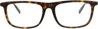 Montblanc 56mm Square Optical Glasses in Havana Transparent at Nordstrom Rack
