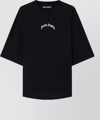 Palm Angels logo crew neck t-shirt short sleeves