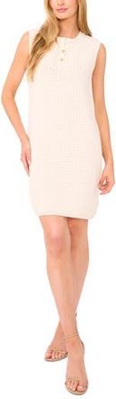 CeCe by Cynthia Steffe Sleeveless Organic Cotton Blend Sweater Dress in Antique White at Nordstrom Rack, Size Xx-Small