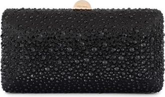 Olga Berg Kira Hotfix Frame Clutch in Black at Nordstrom
