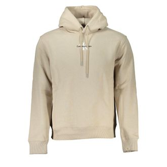Calvin Klein Ckj Fleece Hoodie Beige