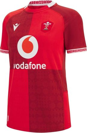 Macron Dames 2025/26 Wales RU thuisshirt (Rood)