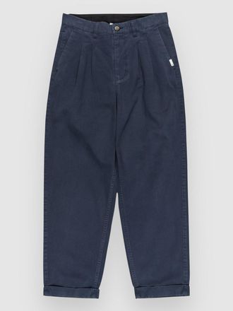 Element Big Pleated Chino Pantaloni blu
