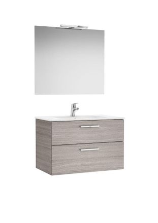 Roca Conjunto Victoria Base+lavabo 800 Rbl.city Texturiz.2 Cjn.epjo.apl.led