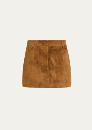 Aexae Suede Mini Skirt