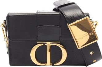 Dior Pre-owned 30 Montaigne Leren Schoudertas - Dames - Vintage Schoudertas - Zwart - ONE Size - Leer - Vintage