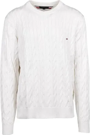 Tommy Hilfiger White Cable Knit Sweater