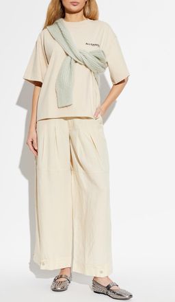 AllSaints T-shirt Halis Amelie, Womens, Beige