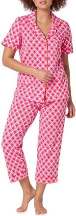 Bedhead Pajamas Print Crop Pajamas in Scallop at Nordstrom, Size X-Large