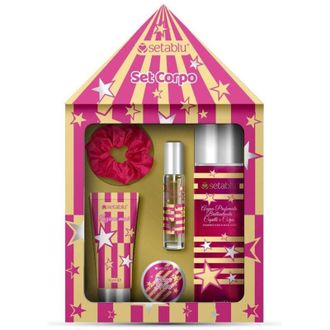 Trade Shop Trade Shop - Set Idea Regalo Per Corpo 4pz Confezione A Forma Di Tenda Da Circo Per Cura Routine Pelle