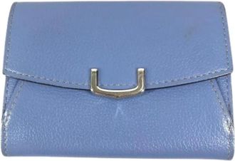 Cartier Pre-owned Visitekaarthouder - unisex - Vintage Accessoires - Blauw - ONE Size - Leer - Vintage