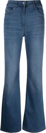 Patrizia Pepe high-waisted flared jeans - women - Spandex/Elastane/Cotton/Polyester/Polyester/Cotton - 27 - Blue