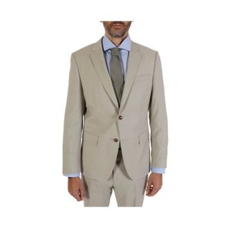 HUGO BOSS Heren, Jassen, Beige, Maat: 4XL Leer