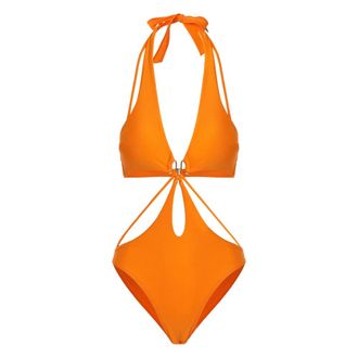 Cult Gaia Dames, Badkleding, Oranje, Maat: XS Polyamide