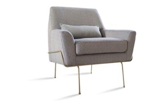 PIB Sillon de tela gris y azul