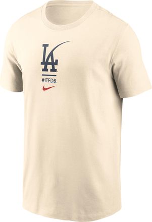 Nike Los Angeles Dodgers City Connect 2-Hit Nike Mens MLB T-Shirt in Brown | N19915ALD-V0M