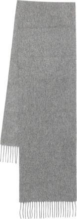 Aspinal of London Sciarpa in cashmere con frange - Grigio