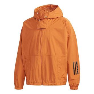 adidas Sports Stylish Training Woven Hooded Jacket Orange ED1929