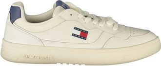Tommy Hilfiger Schoenen, Heren, Wit, 42 EU, Leer, Witte leren heren sneaker