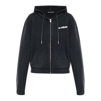 Misbhv Community Zipped Hoodie Small Fit - Dames - Vesten met rits - Zwart - M - Katoen - Hoodies & sweatvesten