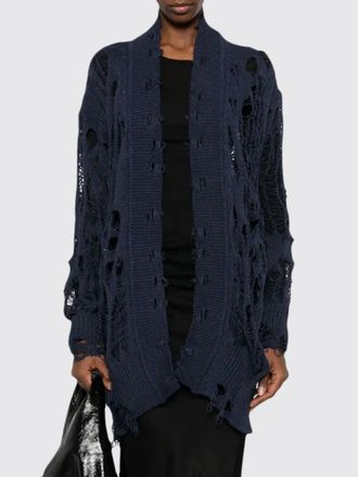 Yohji Yamamoto Cardigan in misto cotone con rotture Ys