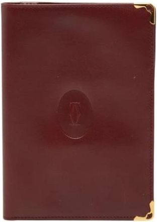 Cartier Pre-owned Vintage Portemonnee (bi-fold) - Dames - Vintage Accessoires - Rood - ONE Size - Leer - Vintage