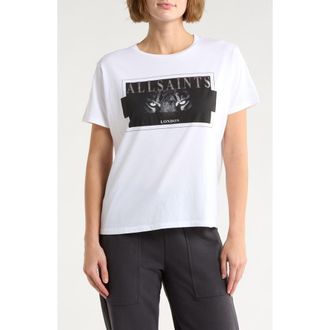 AllSaints Axyl Grace Graphic T-Shirt in Optic White at Nordstrom Rack, Size X-Small