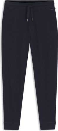 BOSS Waffle-structure tracksuit bottoms in a cotton blend