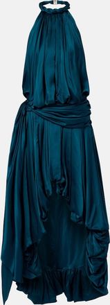 Zimmermann Alchemy gathered silk satin maxi dress