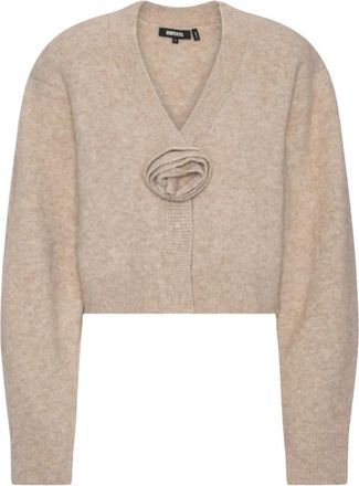 Rotate Cardigans - Dames - Vesten - Beige - S - Truien & Vesten