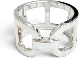 Herm&egrave;s Silver Silver 925 Band Ring (Pre-Owned)