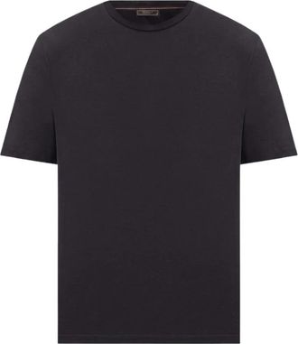 PESERICO T-shirt met logoprint - Heren - T-shirts - Blauw - XL - Katoen - Tops