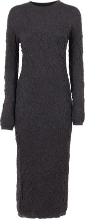 Fabiana Filippi Merino Wool Knit Dress With Embossed Effect