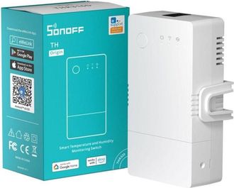 Trade Shop Trade Shop - Interruttore Di Rilevamento Temperatura Umidit&agrave; Thr316 Th Origin Smart Wifi Sonoff
