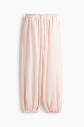 H&M Balloon Drawstring Trousers in Light Peach Pink at Nordstrom, Size Xx-Large
