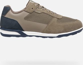 Geox Scarpe Spherica Actif X3 Uomo Taupe/blu Navy Scuro