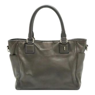 Loewe Pre-owned Tote Bag - Dames - Vintage Handtas - Grijs - ONE Size - Leer - Vintage