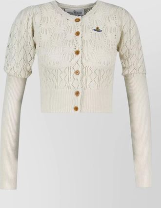 Vivienne Westwood ella cardigan cotton knit long sleeves