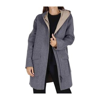 Maliparmi Maliparmi, Dames, Mantels, Grijs, Maat: M Wol