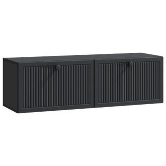 vidaXL Mueble Para Tv De Pared Negro 98 X 31 X 30 Cm Vidaxl
