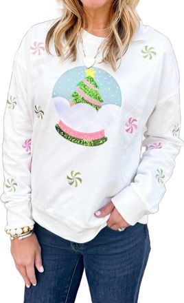 Why Dress Globe Sweatshirt In White
