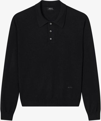 A.P.C. Hombre, Jerseys, Negro, Talla: S