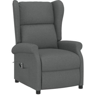vidaXL Vidaxl - Sill&oacute;n Orejero Reclinable El&eacute;ctrico De Tela Gris Oscuro