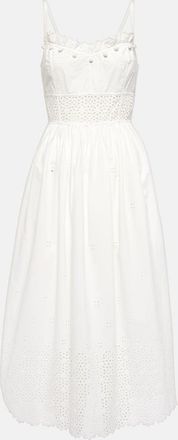 Ulla Johnson Cowrie broderie anglaise cotton midi dress