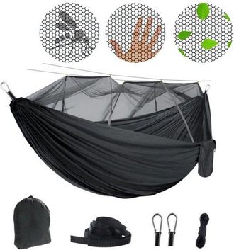 OEM Hamaca De Camping Con Mosquitera, Capacidad De Carga 200 Kg (260 X 140 Cm), Hamaca Viaje Transpirable Secado R&aacute;pido Fabricada Nailon Paraca&iacute;das