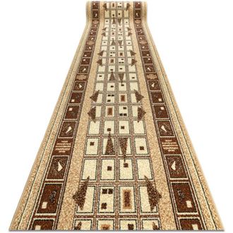 RugsX Rugsx - Alfombra De Pasillo Bcf Jetta Dzeta Beige 64 Cm Beige 64x910 Cm