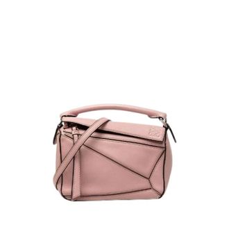 Loewe Pre-owned Puzzle Bag Leather 2way Bag - Dames - Vintage Schoudertas - Roze - ONE Size - Leer - Vintage