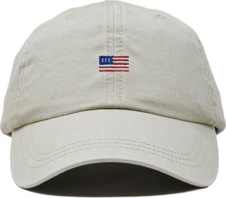 Dalix USA Flag Dad Cap in Washed Stone White at Nordstrom