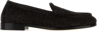 Bottega Veneta Black Woven Loafers