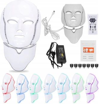 OEM Maschera Cosmetica Fotonica Led Professionale Per Viso E Collo 7 Colori